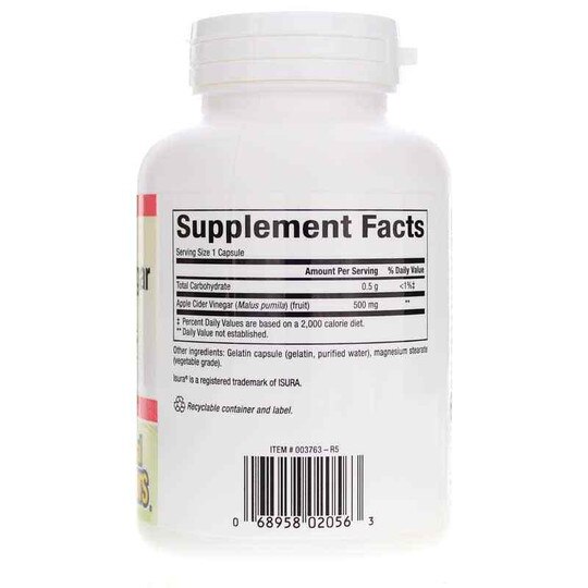 Apple Cider Vinegar 500 Mg, NF